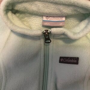 Columbia Light Green Fleece Jacket